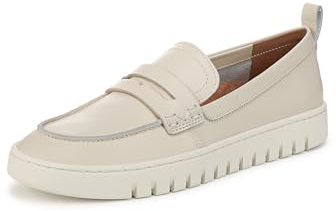 Vionic Uptown - Mocasines para Mujer, Cuero (Cream Leather), 38 EU