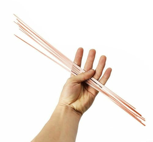 Brass Welding Rods, 1.0/1.5/2.0/2.5/3.2mmx500mm Copper Welding Wires Wire Electrode Soldering Rod Wires for Repair Welding Brazing(10pcs 2.0mm-10pcs)