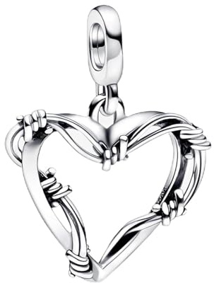 Rimgoris Charm de Plata de Ley 925 de para Pulseras de Mujer Collar Infinito Amor Corazón Colgante de Regalo