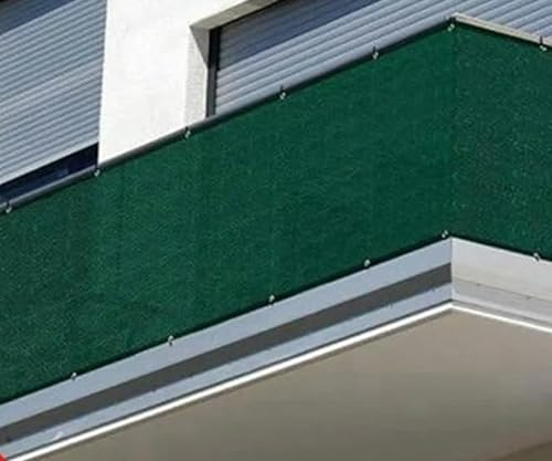 Breite 0,8 m / 0,9 m, Schwarz-Grün, Balkonschattierungsnetz, Zaun, Sichtschutz, Gartenpergolen, Unterschlupf, Poolabdeckung, Markise, 0,8 x 6 m