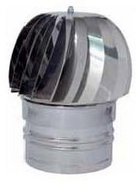 1PEZZO FUMAIOLO GIREVOLE GLOBO INOX Tondo (attacco maschio) Ï cm.15