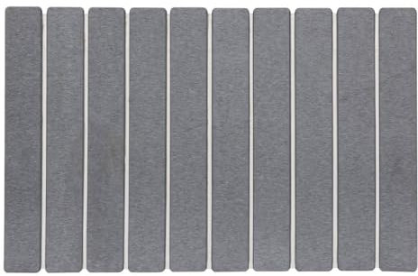 5Five - Tapis de Bain Caillebotis en Diatomite Gris 59x39cm – Antidérapant, Séchage Rapide, Facile à Entretenir – Accessoire pour Salle de Bain