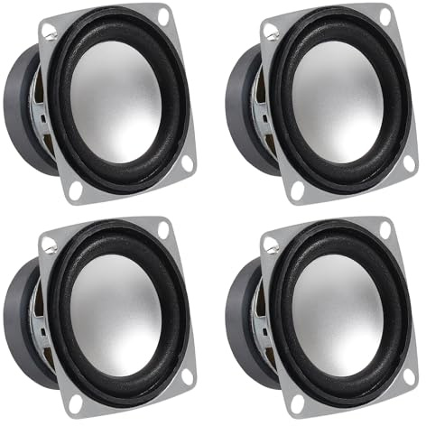 AITRIP 4PCS 2 4Ohm 3W Full Range Audio Speaker Stereo Woofer Loudspeaker for Arduino DIY