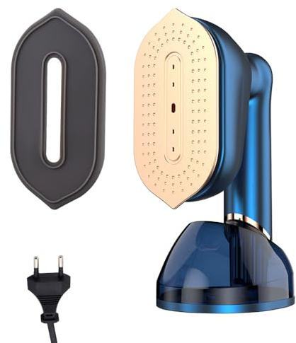 Mini Ferro da Stiro, Piccolo Vapore Riscaldamento 2 in 1 con Impugnatura Girevole e Schermo LCD, Piccoli Stiratrice Dispositivo per Viaggio Casa e Ufficio