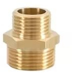 HBGNZU 1 Stück BSP Außengewinde Nippel Rohrverschraubung Adapter Koppler Kupplung(M10x1-BSP1I4)