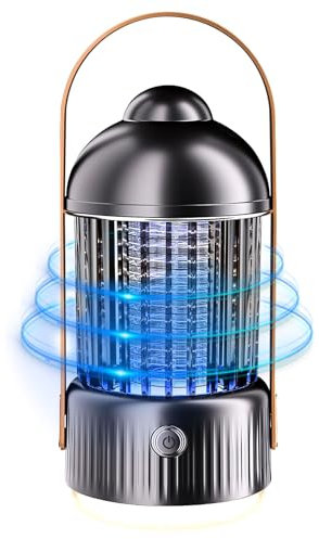 Insektenvernichter Elektrisch, Mückenlampe 5W 2000V Mückenfalle Mückenschutz Mit LED Licht, UV Fliegenfalle Elektrisch Mückenabwehr Mückenvernichterlampe für Mücken, Motten, Fliege, Spinnen