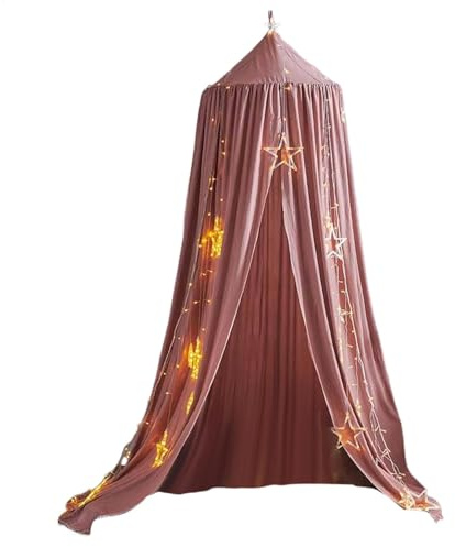 Bsbkoj da letto, cupola a baldacchino per bambini, accogliente copertura per a rete, 65 x 270 x 400 cm, adorabile da lettura, casetta da appendere per angolo lettura, rifugio e decorazione