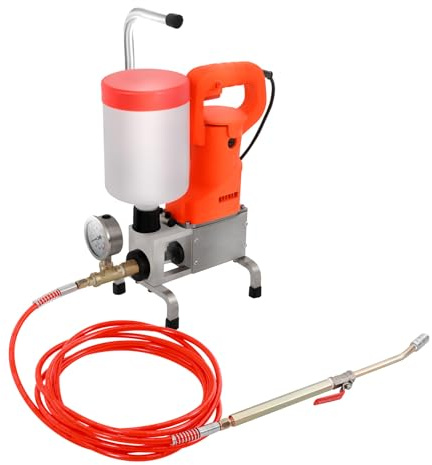 JAYEUW Hochdruck-Vergusspumpe, Vergussmaschine, Einspritzpumpe, Einspritzpumpe für Betonrissabdichtung 10000psi, 720W, 1.65lbs/min