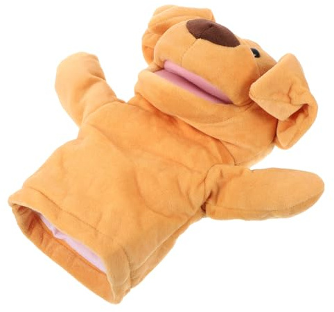 FRCOLOR Handpuppe Hund Aus Pp Baumwolle Und Stoff Für Kinder Und Erwachsene Große Weiche Tierhandpuppe Mit Offenem Mund Für Puppentheater Und Pädagogisches Spiel