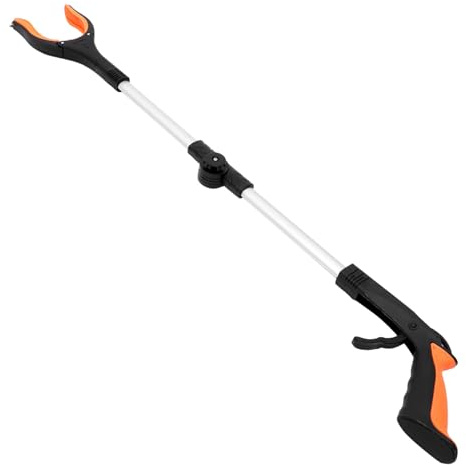 Pinza Plegable para Recoger Basura, Aleación de Aluminio y Abs, 1 Pieza | Recogida Doméstica y Exterior, Mango Ergonómico, Alcanza Zonas Difíciles, Adecuado para Mayores y Limpieza Estilo Aleatorio