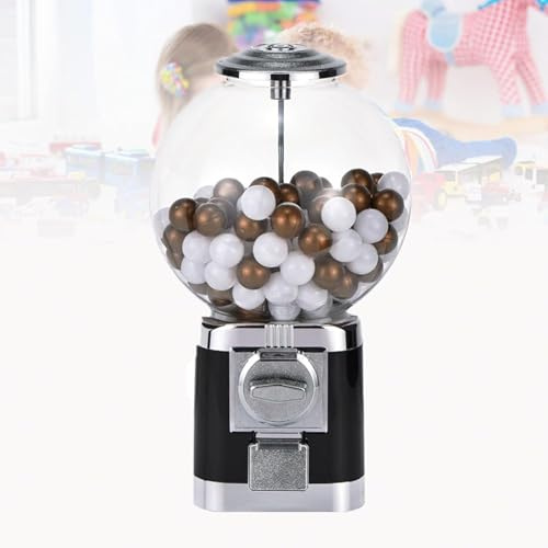 Distributeur de bonbons gumball rétro vintage avec verrouillage sécurisé, distributeur de bonbons pour enfants et familles, compact et facile à utiliser