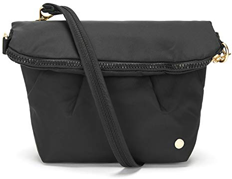 Pacsafe Citysafe CX Convertible Crossbody, wandelbare Umhängetasche, Schultertasche mit Diebstahlschutz, Tasche mit Anti-Diebstahlschutz, 3-5 L, Schwarz/Black
