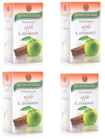 80 Apple & Cinnamon Tea Bags (2g Each) Herbal Infusion for Relaxation and Flavorful Hydration Caffeine-Free