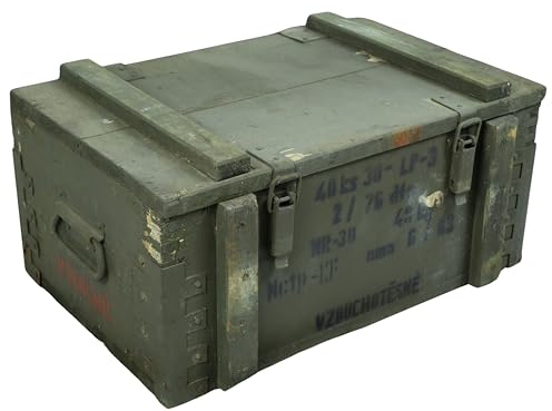 Munitionskiste Box KS-40 Transportkiste Wandstärke über 1 cm Maße ca 53x37x29cm Innenmaße 49x30x20cm Holzkiste aus Holz, Lagerkiste Werkzeugkiste, Transportkiste, Munitionsbox Holzkiste Holzbox