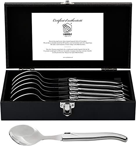 Laguiole Style de Vie Suppenlöffel Luxury Line, 6-Teilig, Edelstahl