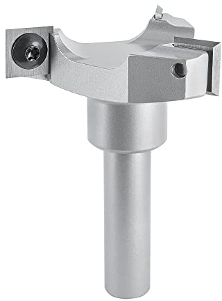 ENT 20459 Wendeplatten Planfräser Schaft (S) 12 mm, Durchmesser (D) 59 mm, NL 12 mm, dreischneidig, in Hartmetall (HW), für die Oberfräse
