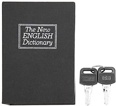 Book Safe Dictionary Secret Safe Can with Combination Lock Metal Safe Lock Box for Home Office Code Lock Money Box Gifts