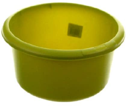 TRTO 34cm Plastic Large Round Bowl Washing Up Basin Sink Kitchen Easy To Use (Green Color)