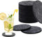 Posavasos en Fieltro de Fieltro Redondos Juego de 16 Coasters para Bebidas frías y Calientes,Lavables para Familia, Bares, Bebidas, Tazas, jarrones,Velas en su Mesa de Comedor(Gris Oscuro)
