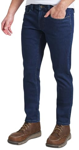 Weatherproof Vintage Mens Jeans Slim Fit - Super-Soft Stretch Denim Pants | Men's Straight Leg Jean with All-Way Stretch Carolina Blue
