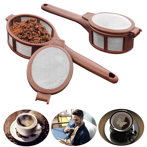 Kaffeefilter Teesieb Teefilter Sieb Filter Größe 2 4 6 für Losen Tee, 2 St. | Wiederverwendbar, Sicherheit