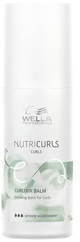 Wella Professionals NUTRICURLS Curlixir Crema Definidora de Rizos Sin Aclarado - Con Aceite de Jojoba, 150 ml