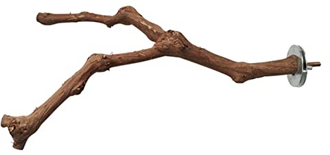 Besreey Vogelstange Papagei Spielzeug Traubenholz Natur Sitzstangen für Vögel wie Wellensittiche Sitzstangen für Wellensittiche Vogelzubehör Natur Weinrebe Vogelkäfig Papagei Sitzstange Klettern