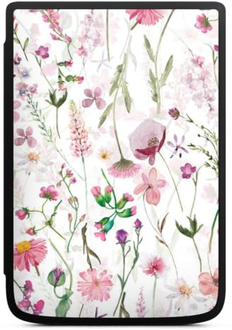 DeinDesign Coque pour liseuse Compatible avec Vivlio Touch HD Plus Etui pour liseuse Protection pour liseuse Couronne de Fleurs Fleur Prairie