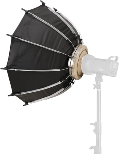parabolic softbox light diffuser umbrella softbox softbox reflector 12-pole softbox softbox foldable softbox 45cm/ 17.7in Quick Release Parabolic Softbox Foldable Softbox with Bowen Mount