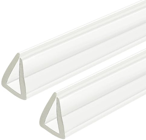QUARKZMAN 2 Stück U-Kanal Kantenschutz, 8,2 ft Länge Gummischutzleiste Kantenschutz passend für 6-7 mm Kanten, (19/32 B x 25/64 H) Transparent