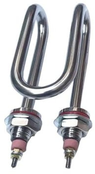 LVSELINGI 220V Heater Element Stainless Steel/Copper Immersion Water Boiler Heater Pipe Tubular Heating Resistor 2KW/2.5KW Cheerfully(Stainless Steel,2KW)