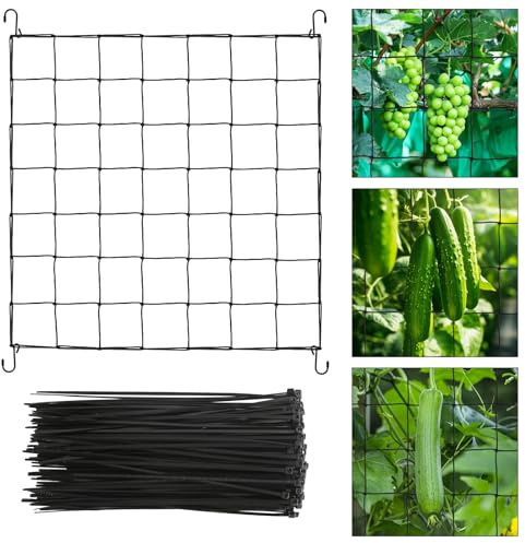 Red para Trepar Plantas de Nailon, 100 x 100 cm Red de Apoyo Hidropónica de Nailon para Plantas Red de Cultivo, Red de Enrejado para Plantas Red de Cultivo para Plantas Red de Protección de Verduras