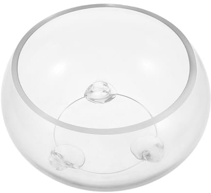 COLLBATH Creative Round Glass Fish Tank Terrarium Bowl Aquarium Plant Holder Decorative Centerpiece for Home