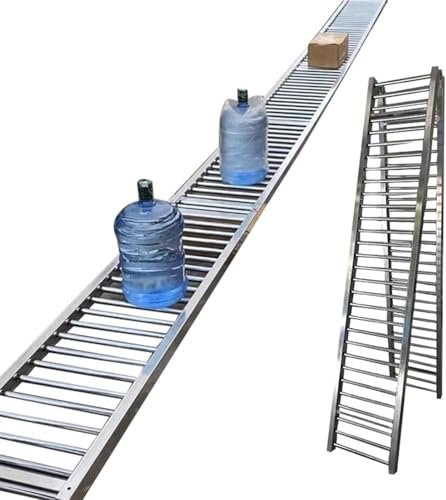 Rollenbahn aus verzinktem Stahl mit Anti-Rost-Rahmen, leicht und ohne Antrieb, 40 x 300 cm