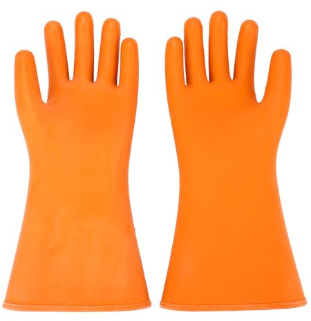 Spannung Isolier Handschuhe, 1 Paar 20000v 12kv Elektriker Handschuhe Gummi Isolierte Handschuhe, Sicherheits Schutz Arbeits Handschuhe für Elektriker, Wasserdicht Design