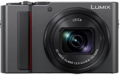 Panasonic Lumix TZ200D | Expert Camera (Large Sensor Type 1 Inch 20MP, Zoom Leica 15x F3.3-6.4, Viewfinder, Touch Screen, 4K Video, Stabilization) Silver (Renewed)