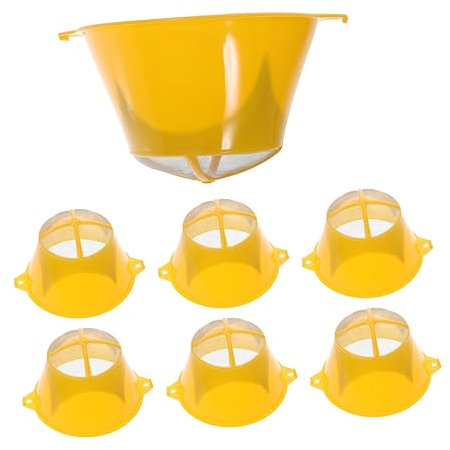 POPETPOP 10pcs Reusable Fine Mesh Paint Strainer Funnel for Water-Based and Oil Paints Plastic Filter for and Oil Filtration Small Size Filter for Precise Straining
