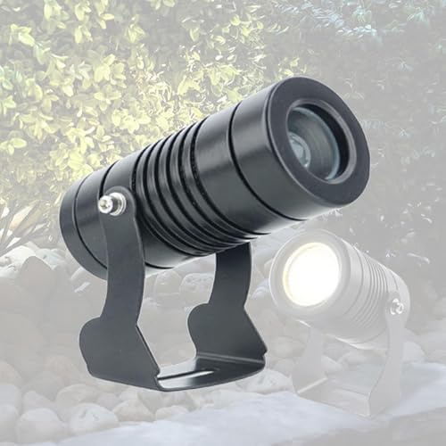 Faretto a Fascio LED Luci - Proiettori a LED a Lungo Raggio, Faretto a fascio stretto impermeabile IP67, Faretto per illuminazione remota per illuminazione di edifici esterni(Warm white,10w(ac85-265))