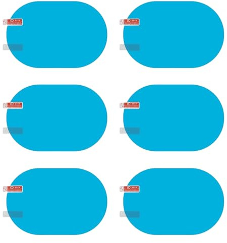 6pcs car rearview mirror film - anti fog and waterproof wing mirror rain deflector - providing clear vision and protection - with anti glare film - suitable for trucks, vans, and motorcycles