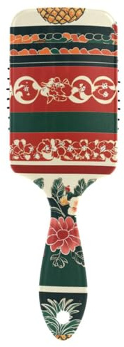 Cepillo de pelo antiestático tradicional chino con patrones decorativos para cabello fino, masaje de cuero cabelludo para cabello liso con mango ergonómico para peinar