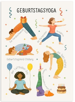 Nastami Geburtstagskarte lustige Karte Geburtstag (Geburtstagsyoga)