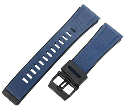 ROUHO 24mm Ersatz Kautschuk Uhrenarmband, Langlebiges Sport-Armband für Casio G-Shock GA-2000 PRG-600 PRW-6600 PRG-650