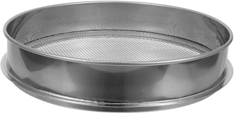GARIOUANS Bandeja Tamizadora de Acero Inoxidable para Tierra y Compost, Cedazo de Malla para Filtrar Suelo Ácido, Adecuado para Jardinería en Macetas y Cultivo de Plantas
