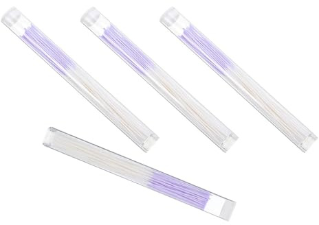 DECHOUS Nettoyant pour Piercing D'oreille 360pcs avec Fil de Coton Fin pour Nettoyage et Facile, Tube de Rangement Inclus pour Soins Quotidiens