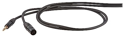 Proel DHS220LU5 Cavo Audio Professionale con connessioni jack mono 6.3 mm a Cannon XLR 3P Maschio (5mt)