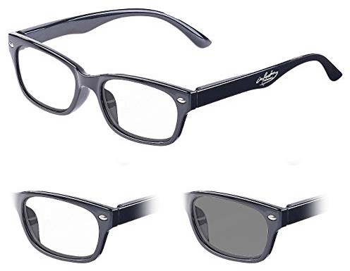 infactory Selbsttönende Gläser: Selbsttönende Brille mit UV-Schutz 400, 0 Dioptrien (Sonnenbrille Damen, Brille mit Sehstärke, Herren)