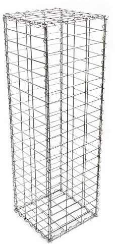Gavión 100x50x30 cm Muro alambre relleno piedras Cierre Cercado Vallado Cesto alambre Dique Jardín