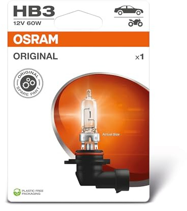 2 Sylvania Osram HB3 9005 P20d Original Line Halogenlampen, 12 V, 60 W