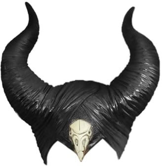 BROADREAM Hexenhut aus Latex, Halloween Latex Hat, Evil Queen Cosplay Kopfbedeckung, Unisex, Einheitsgröß