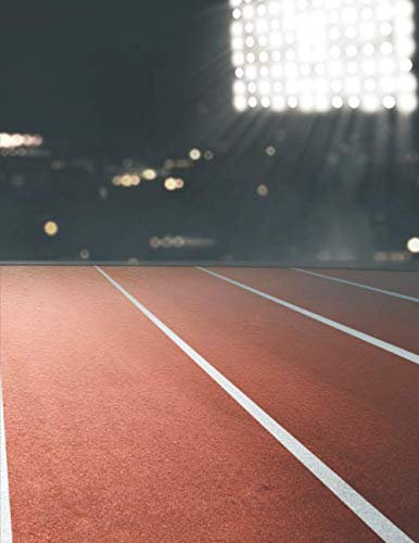 Leichtathletik Trainingsbuch: Tagebuch für alle Leichtathleten und Sportler ♦ Trainingsjournal für über 100 Einträge ♦ A4+ Format ♦ Motiv: Sportplatz